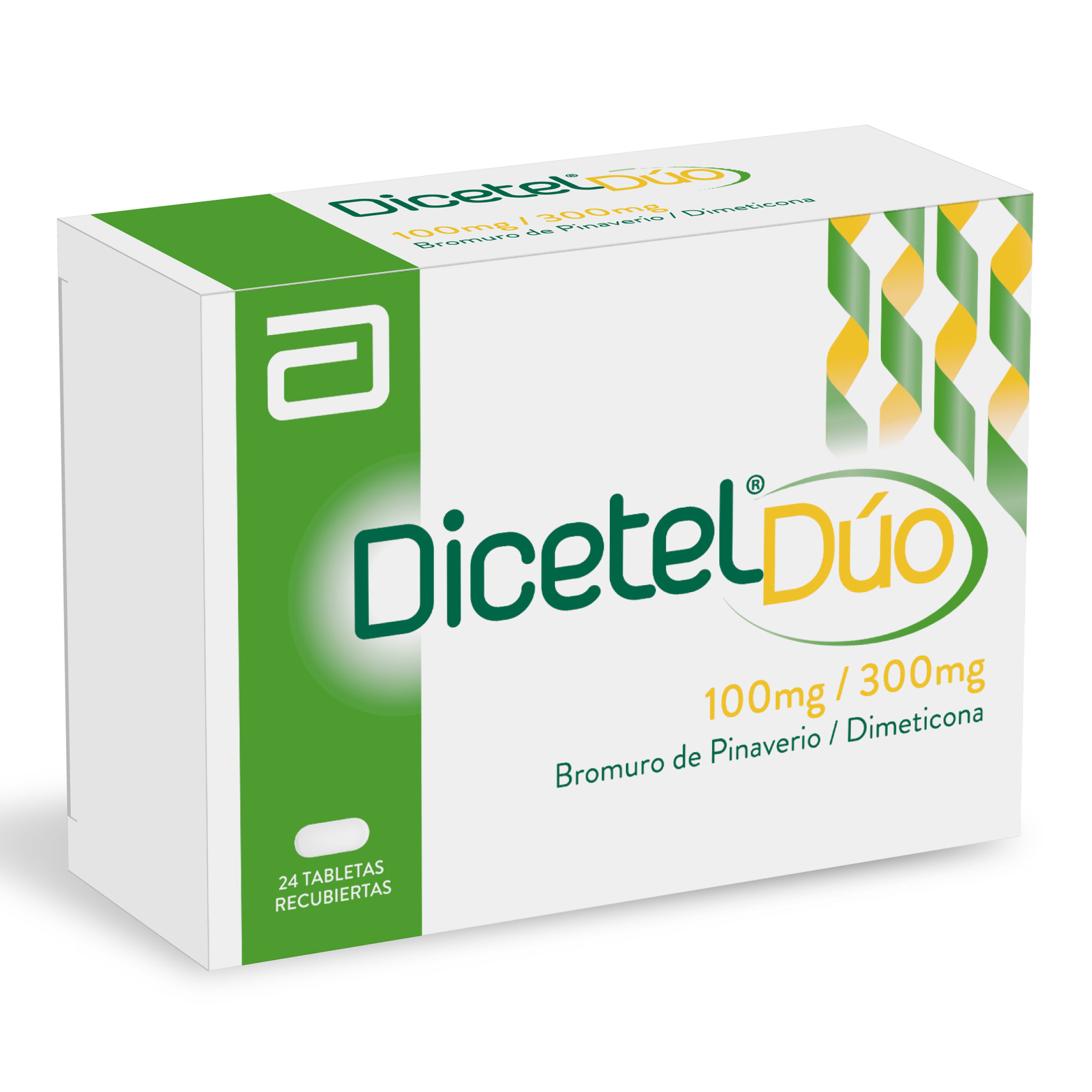 DICETEL DUO 100_300 MG 24 TABLETAS | Uno A Droguerias