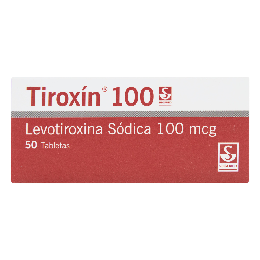 (F) TIROXIN 100 MCG 50 TABLETAS
