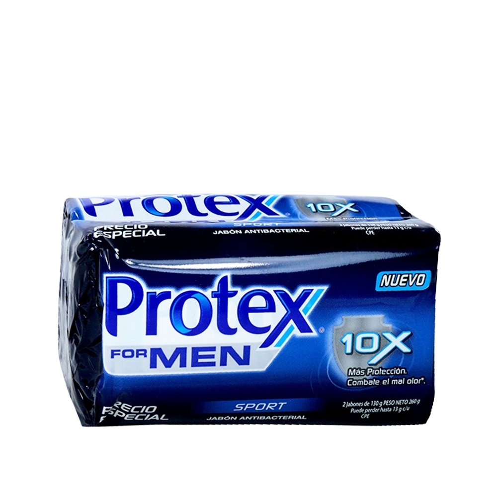 2 JABON PROTEX FOR MEN 3 EN 1 120 GR