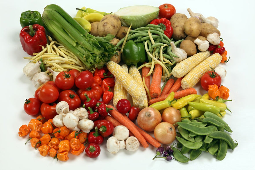 Verduras frescas variadas