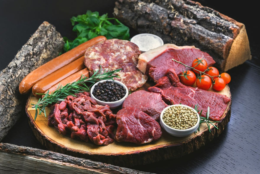Tabla con carnes y embutidos