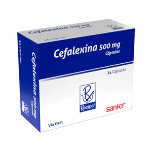 Cefalexina 500 mg Bussie Caja x 24 Cápsulas