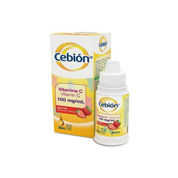 Cebion Gotas Fresa ácido ascórbico 100 mg/ml solución oral 30 ml — Procter & Gamble
