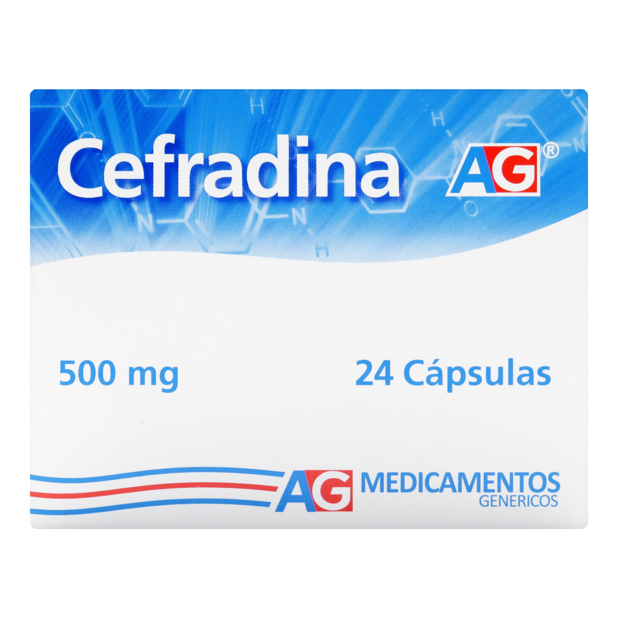 (F) CEFRADINA 500 MG 24 CAPSULAS AG - 8 UNIDADES