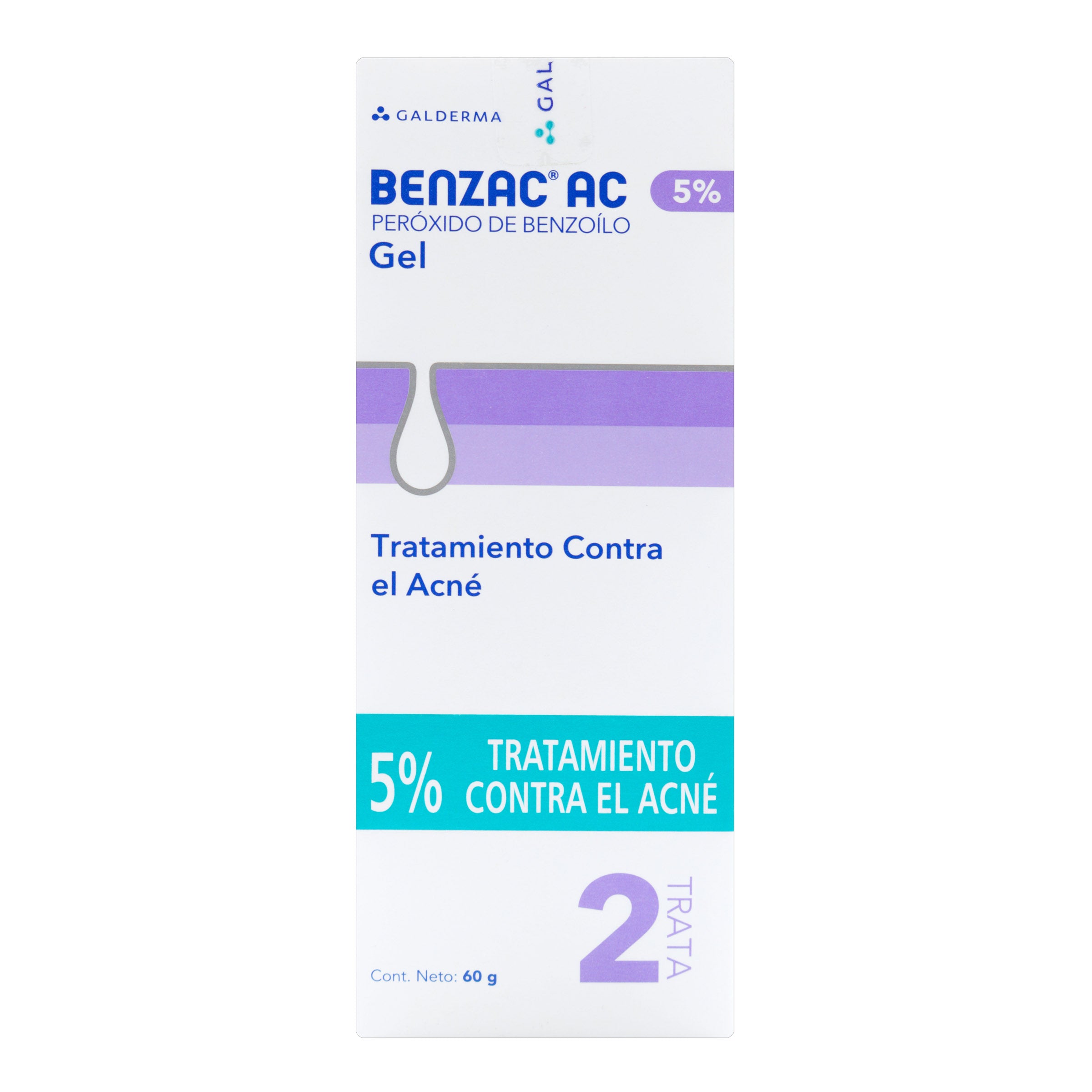 BENZAC AC GEL TRATAMIENTO CONTRA EL ACNE 5% TUBO X 60 GR