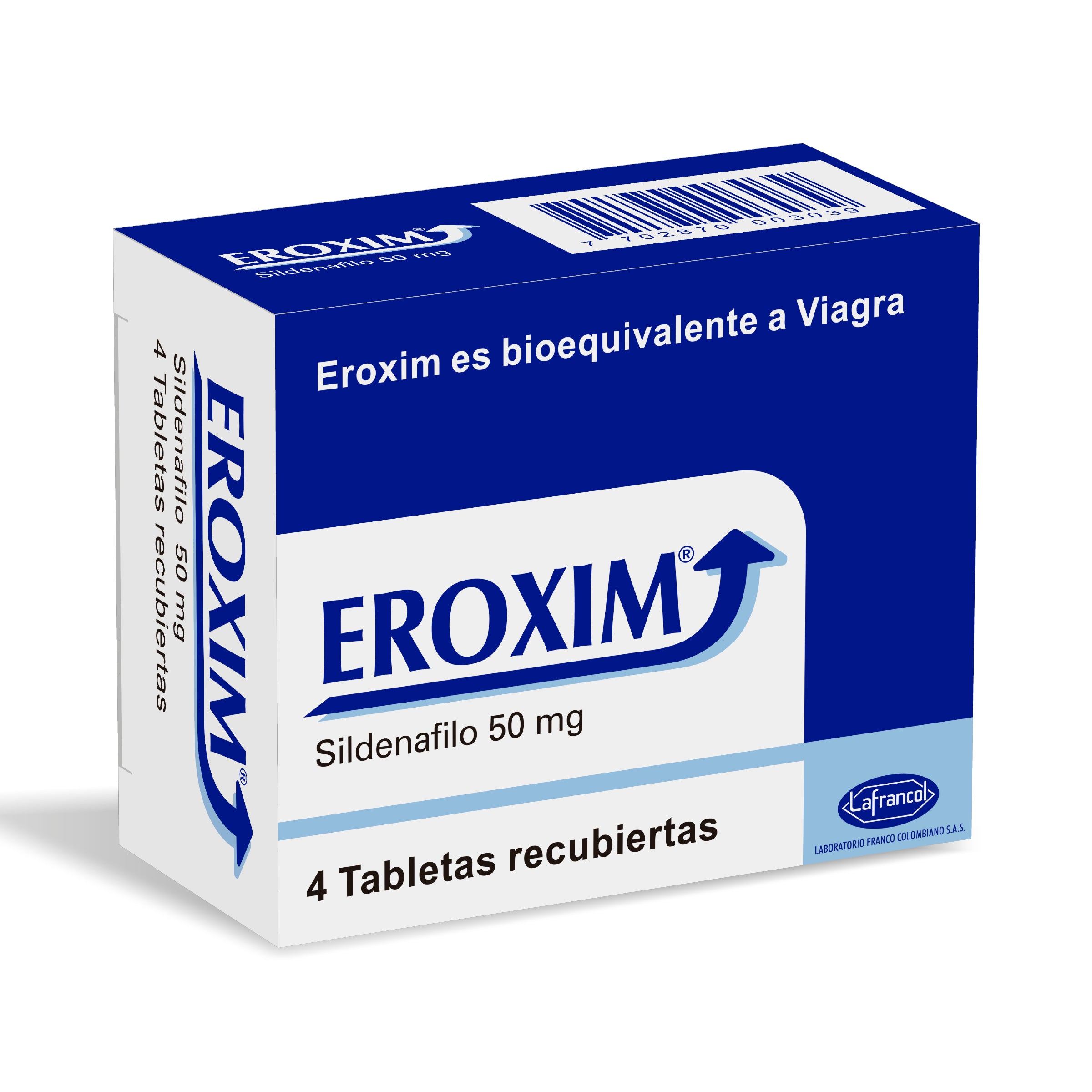 EROXIM 50 MG 4 TABLETAS