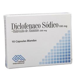 Diclofenaco 100mg + hidróxido de aluminio 10 cápsulas — Procaps