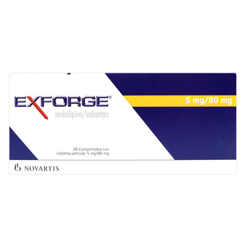 Exforge 5 mg 80 mg 28 Comprimidos
