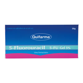 Fluorouracilo 5% Gel 30 g Quifarma — tubo con aplicadores, tratamiento tópico para queratosis actínicas