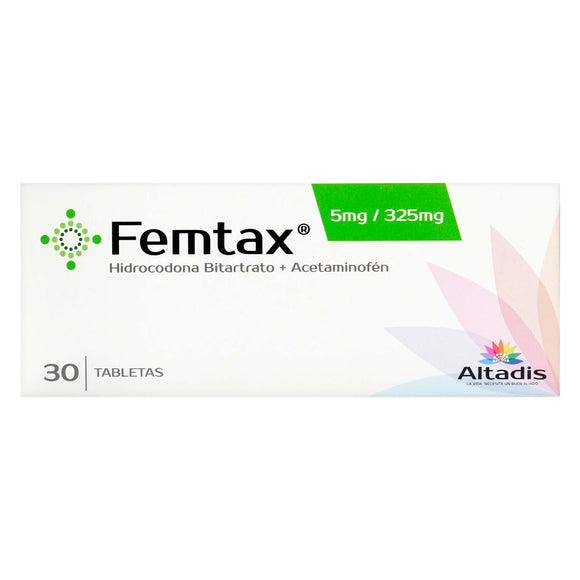 FEMTAX 5 MG-325 MG 30 TABLETAS