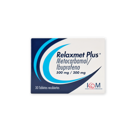 Relaxmet Plus metocarbamol ibuprofeno 30 tabletas — Productos ICOM