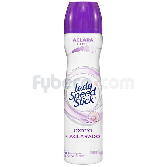 Desodorante Lady Speed Stick Derma + Vitamina E Spray 91 g - Presentación aerosol
