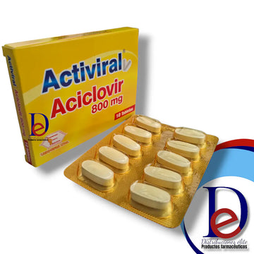 Activiral 800mg aciclovir 10 tabletas — Labquifar