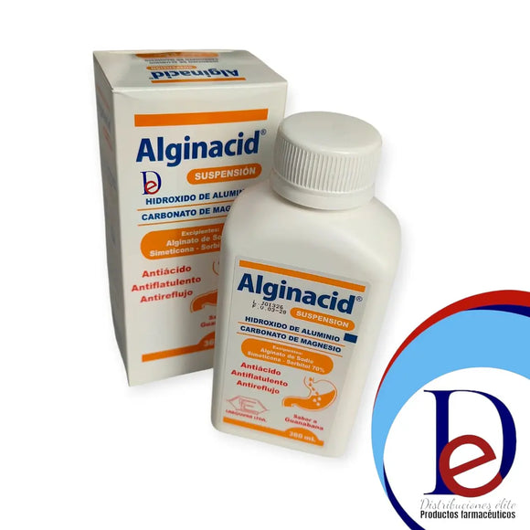 Alginacid Suspensión Guanábana 360 ml — Bioquifar Pharmaceutica