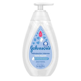 Baño Líquido Johnson's Baby Hidratación Intensa 200 ml - Frasco con fórmula hipoalergénica para bebés