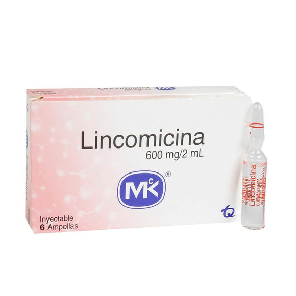 Lincomicina 600mg 6 ampollas — MK