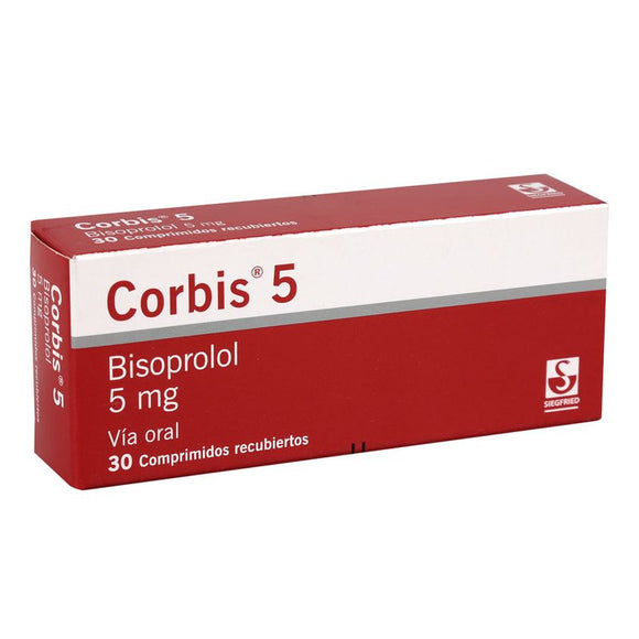 Corbis 5mg bisoprolol 30 tabletas — Siegfried