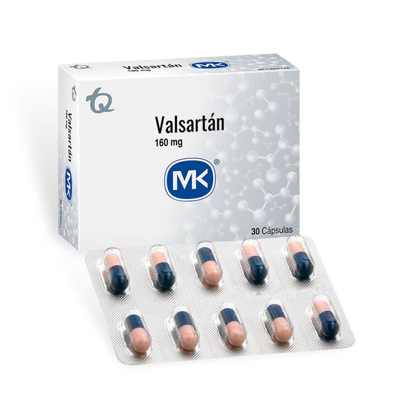 Valsartan 160 mg 30 Cápsulas MK