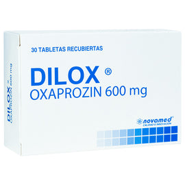 Dilox oxaprozin 600mg 30 tabletas recubiertas — Novamed