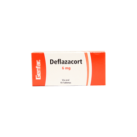 Deflazacort 6mg 10 tabletas — Genfar S.A.