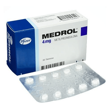 Medrol metilprednisolona 4mg 30 tabletas — Pfizer
