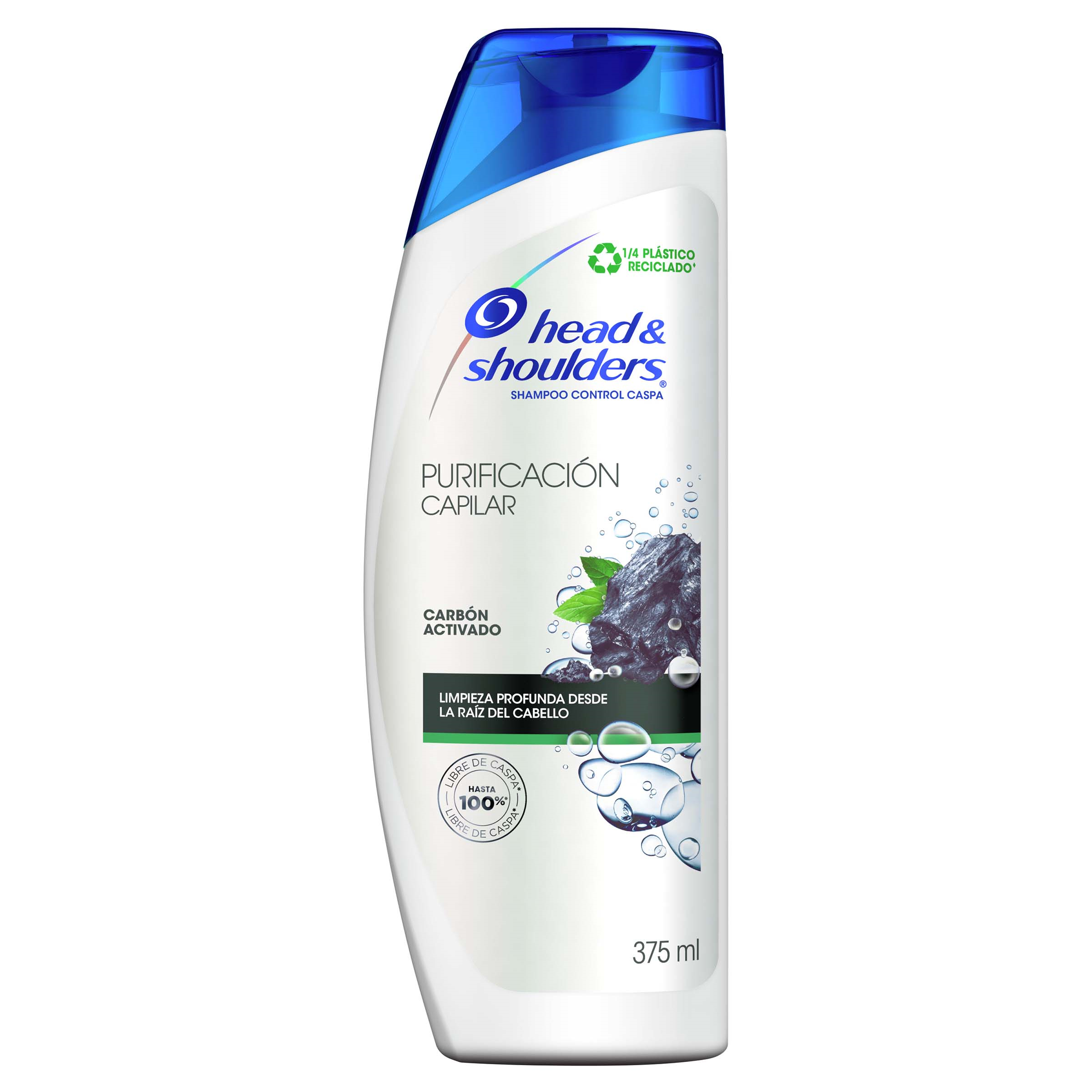 SHAMPOO HEAD-SHOULERS PURIFICACION CAPILAR CARBON ACTIVADO 375 ML - (EXH) (CG)