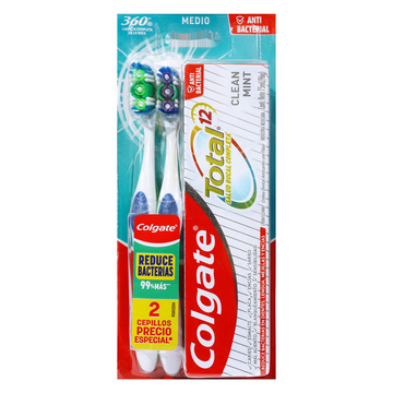 2 Cepillo Colgate 360 Twinpack + Total 75ml — Colgate-Palmolive