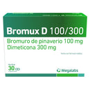 Bromux D bromuro de pinaverio simeticona 100mg/300mg 30 cápsulas — Megalabs