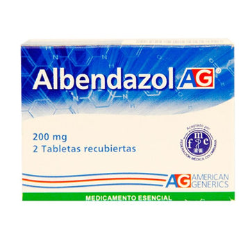 Albendazol 200 mg 2 tabletas recubiertas — Lafrancol