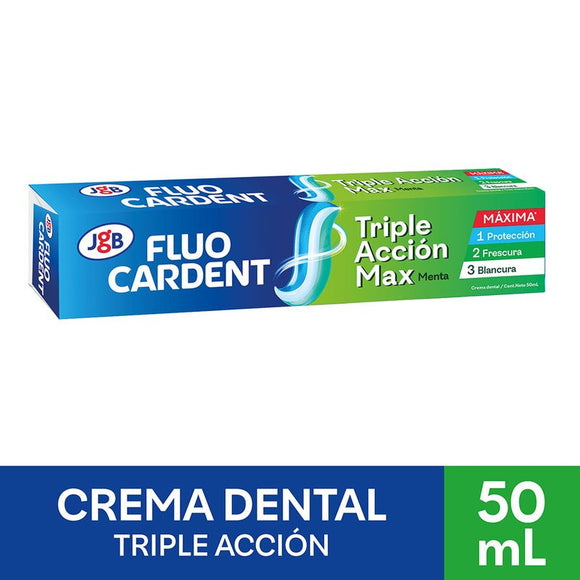 Crema Dental Fluocardent Triple Acción Max 50 ml — Jgb S.A.