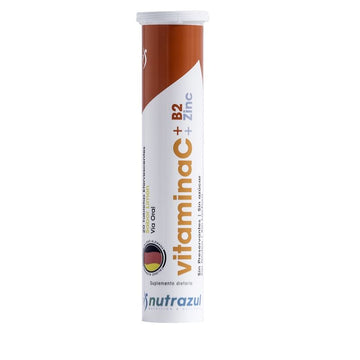 Vitamina C + Zinc + B2 Nutrazul 20 tabletas efervescentes