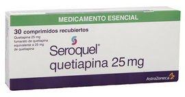 SEROQUEL (QUETIAPINA) 25 MG (SC)