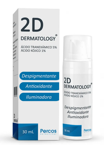 2D Dermatology Crema Despigmentante con Ácido Tranexámico y Ácido Kójico 30 ml - Percos MD