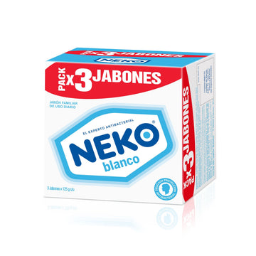 3 Jabon Neko Blanco 125 gr — Johnson & Johnson