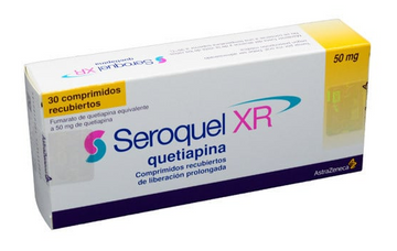 Seroquel XR quetiapina fumarato 50mg 30 tabletas liberación prolongada — AstraZeneca