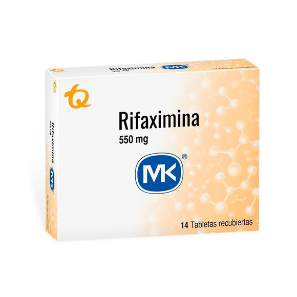 Rifaximina 550mg 14 tabletas — Laboratorios MK
