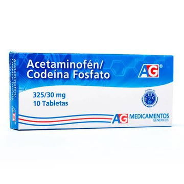 Acetaminofén Codeína 325/30mg 10 tabletas — Lafrancol