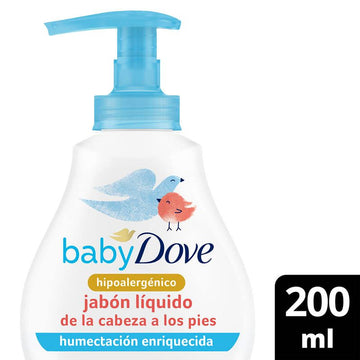 Jabón Dove Baby Líquido Humectante 200 ml