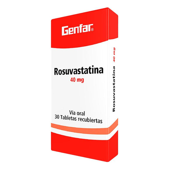 Rosuvastatina 40mg 30 tabletas — Genfar