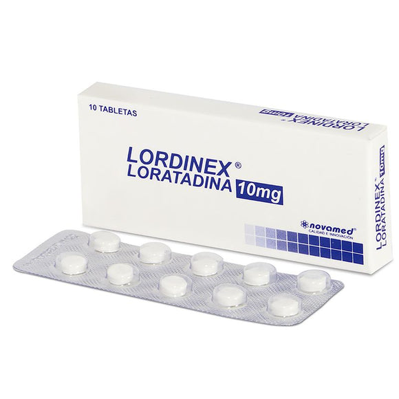 Lordinex 10mg 10 tabletas — Novamed