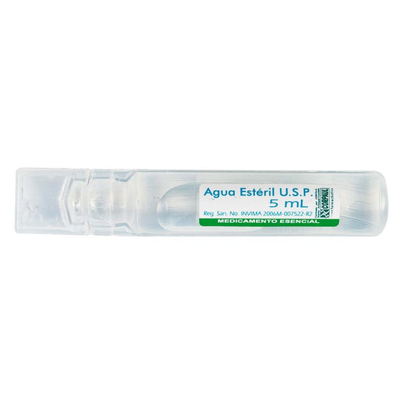 Agua Estéril 5ml Corpaul ampolla — Corpaul