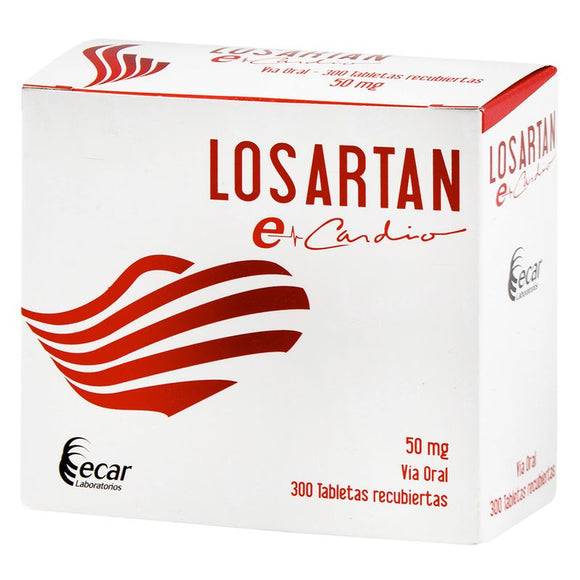 Losartan 50mg 300 Tabletas — Ecar