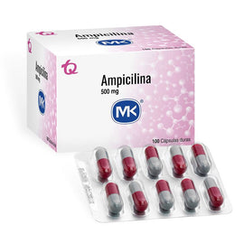 Ampicilina 500mg 50 cápsulas — Tecnoquímicas MK