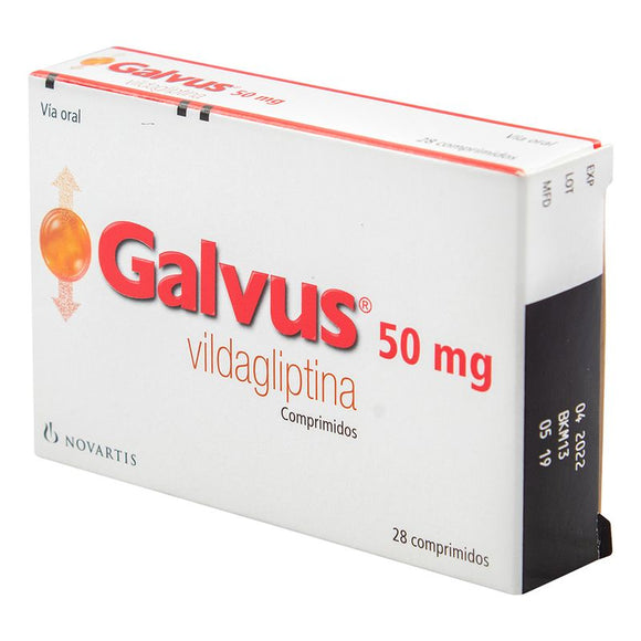 Galvus Vildagliptina 50mg 28 comprimidos — Novartis