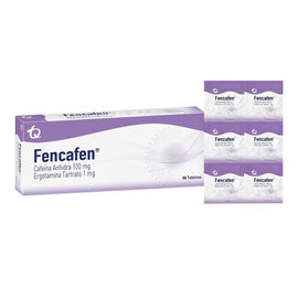 Fencafen cafeína 100mg ergotamina 1mg 50 tabletas — Tecnoquímicas