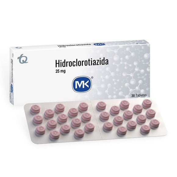 Hidroclorotiazida 25mg tabletas — Tecnoquímicas MK