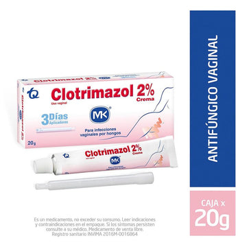 Clotrimazol 2% Crema Vaginal 20g — Tecnoquimicas