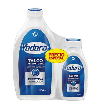Talco Yodora antibacterial 300g+90g — Tecnoquímicas