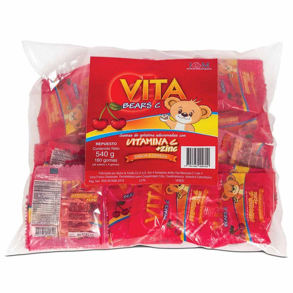 Repuesto Bombonera Gomas Vita Bears C Vitamina C 180 unidades — Icom