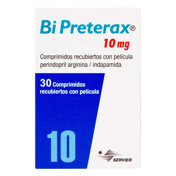 Bi Preterax 10mg/2.5mg Servier 30 Comprimidos